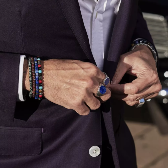 Armband Roll The Dice - Lapis Lazuli - 4mm