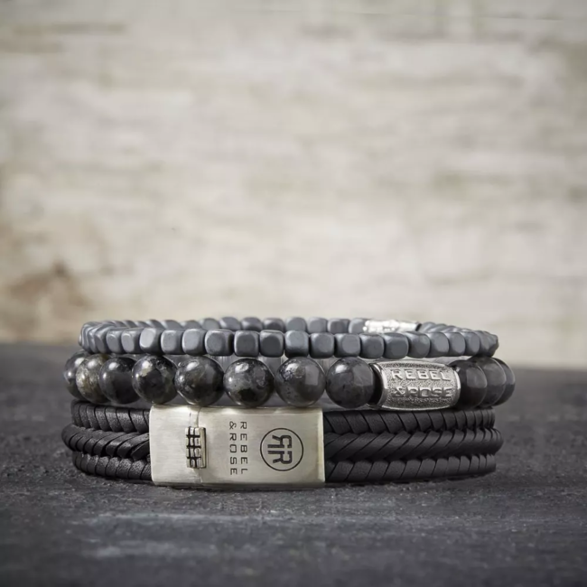 Armband Roll The Dice - Mad Dark Grey - 4mm