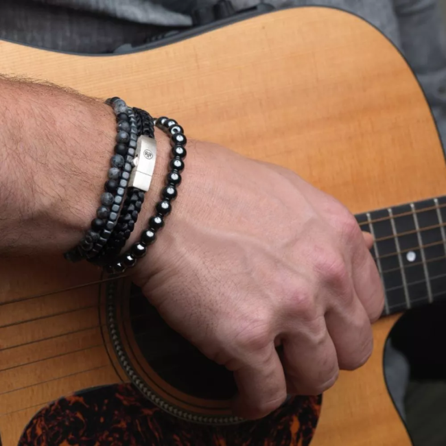 Armband Roll The Dice - Mad Dark Grey - 4mm