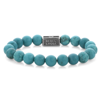 Rebel en Rose Silverbead - Turquoise Delight 925 - 8mm