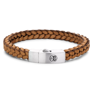 Rebel & Rose Braided Square 925 Cognac