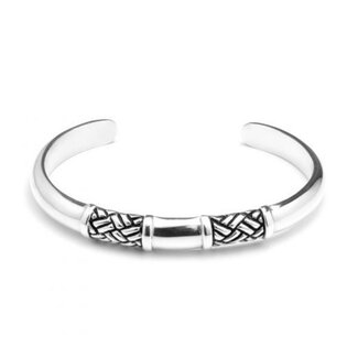 Rebel en Rose Bangle Poseidon Zilver
