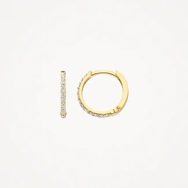 Oorringen 7270YZI - 14k Geelgoud met zirkonia