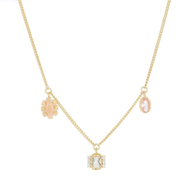 Ketting met gekleurde stenen - 32477Y