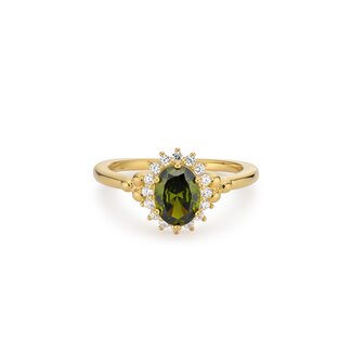 24Kae Ring met kleurstenen - 124131Y