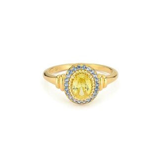 24Kae Ring met kleurstenen - 124134Y