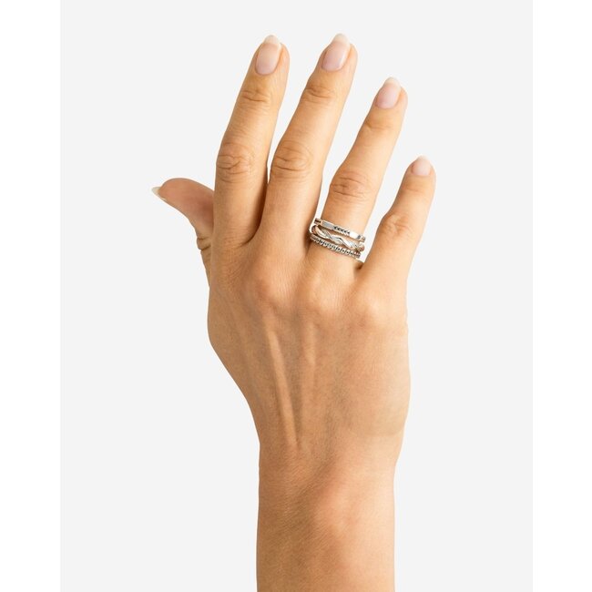 Stacking Ring Barbara Mix Zilver
