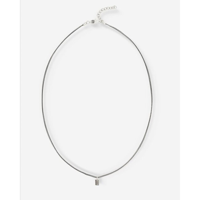 Buddha to Buddha Stacking Ketting Barbara Zilver 50cm