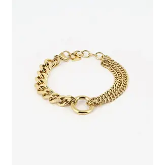 ZAG Bijoux Armband Quatro - Goudkleurig
