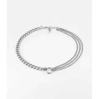 ZAG Bijoux Ketting Quatro - Zilverkleurig