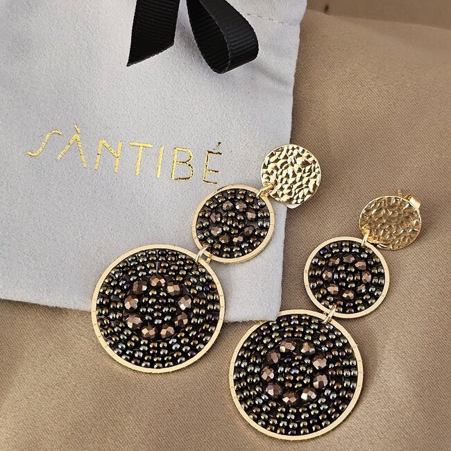 Oorbellen Santiago - Hazelnoot