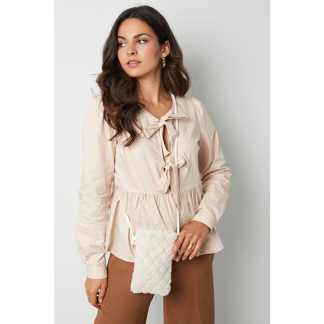 On-the-go telefoontas - donkerbruin