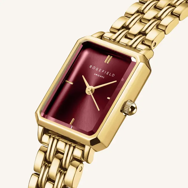 Dames Horloge Octagon XS Burgundy