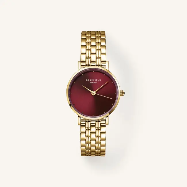 Dames Horloge Small Edit Burgundy
