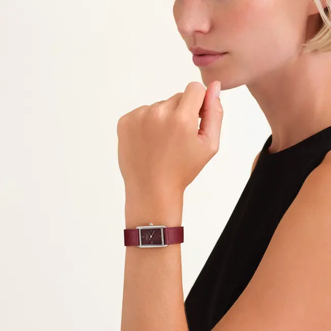 Dames Horloge Heirloom Burgundy