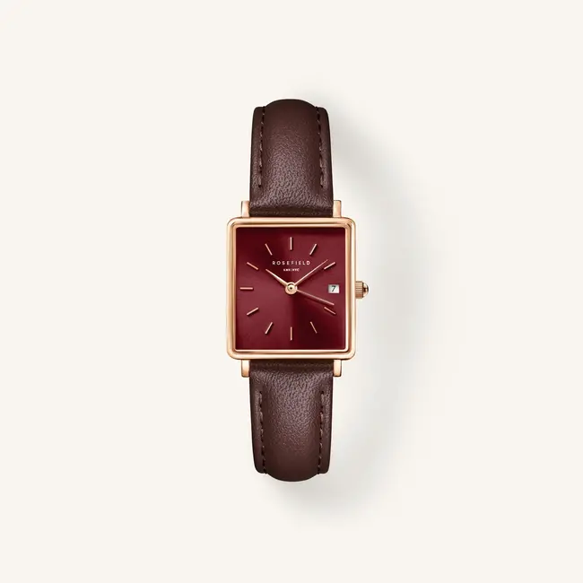Dames Horloge Boxy XS Dark Brown Leather