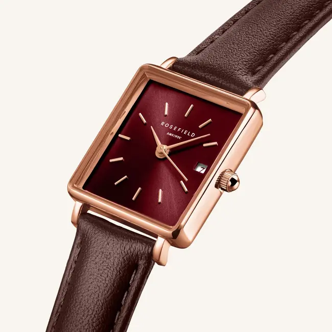 Dames Horloge Boxy XS Dark Brown Leather