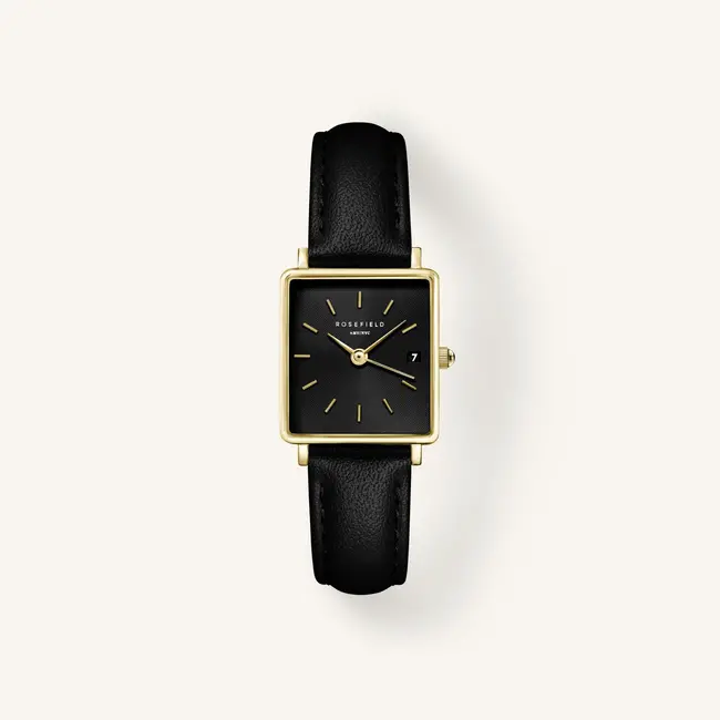Dames Horloge Boxy XS Black Leather