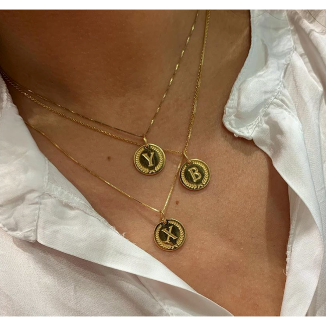 Hanger Ibiza Letter A-Z gold plated