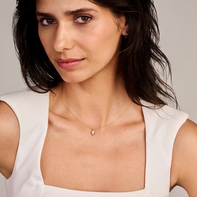 Collier 3167YCA - Geelgoud (14k) met Camee