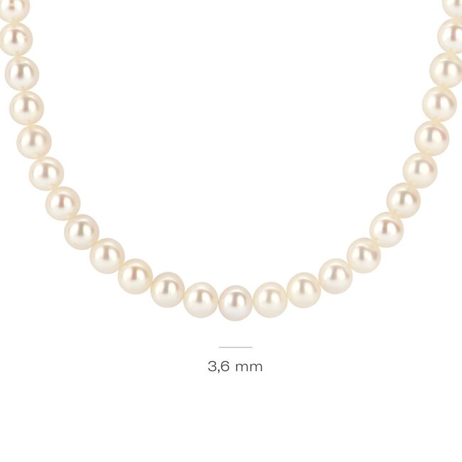 Collier 3184YPW - Geelgoud (14k) met Parels