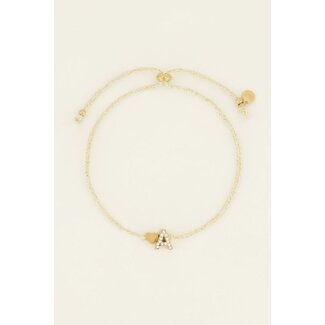 My Jewellery Beige initial armband