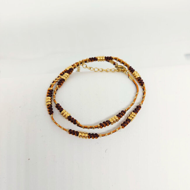 Armband Julie - Bruin