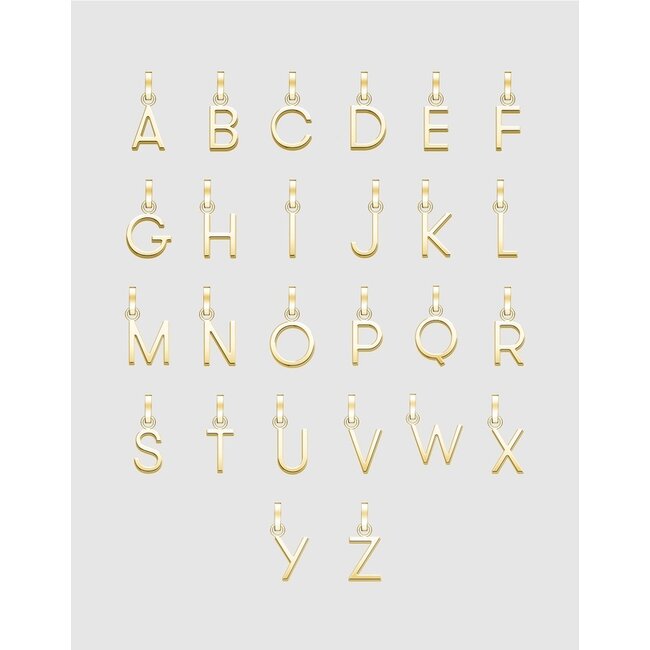 Hanger Gold Plated Letter