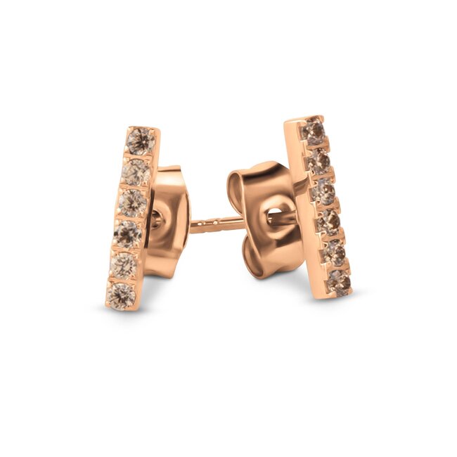 Friends Jayce CZ Oorbellen - Champagne