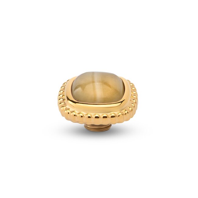 Melano Jewelry Vivid Bali Gem Square - Yellow Calcite