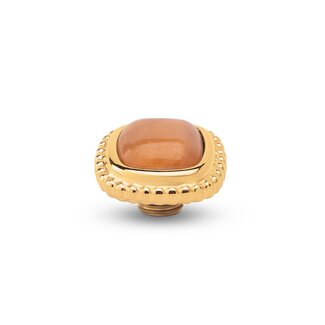 Melano Jewelry Vivid Bali Gem Square - Red Line Agate