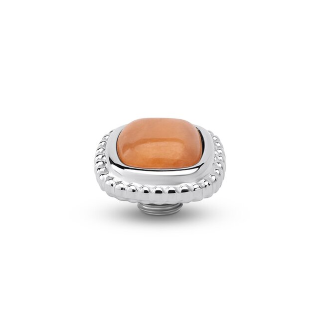 Vivid Bali Gem Square - Red Line Agate