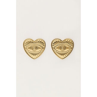 My Jewellery Iconic oorhangers met hartjes ogen