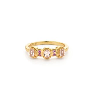 24Kae Ring met roze stenen - 124144Y