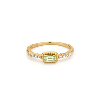 24Kae Ring met gekleurde stenen - 124150Y