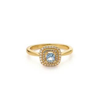24Kae Ring met gekleurde stenen - 124153Y
