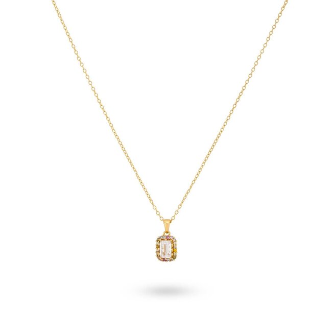 Ketting met gekleurde stenen - 32487Y