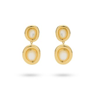 24Kae Statement oorbel met mother of pearl - 424120Y