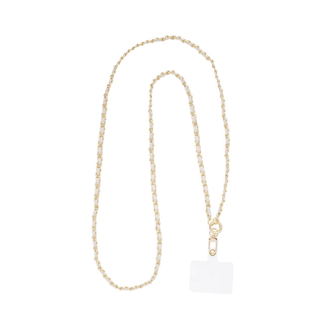 Telefoonkoord flow with it - Beige goud kleur