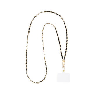 Gimme Fashion Telefoonkoord flow with it - Zwart goud kleur