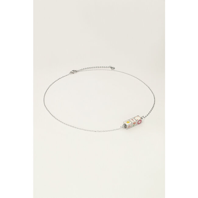 Ketting cubes "New York" - Zilverkleurig