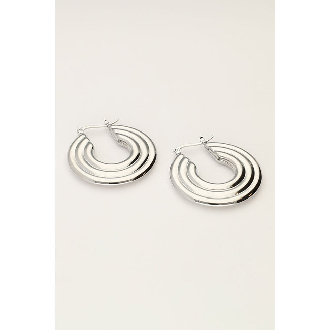 Bold oorringen met disc