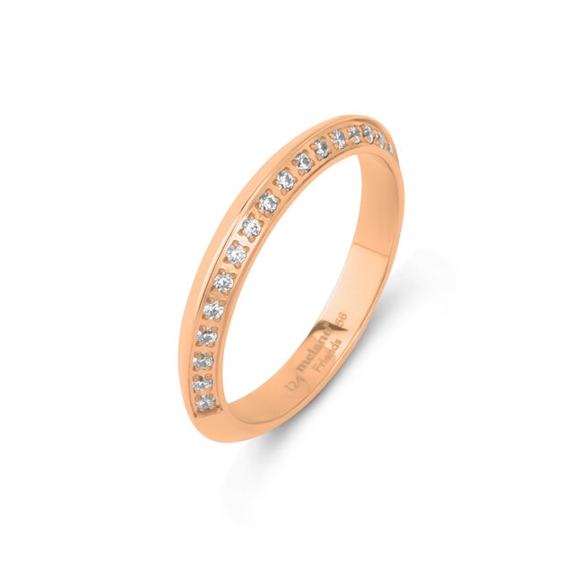 Friends ring Imaan cz - Rosékleurig