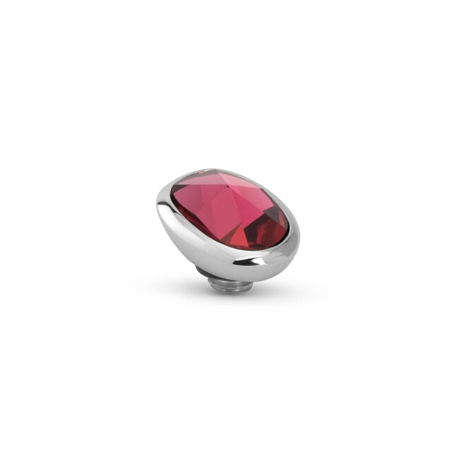 Twisted Cloudy Oval Steen - Fuchsia
