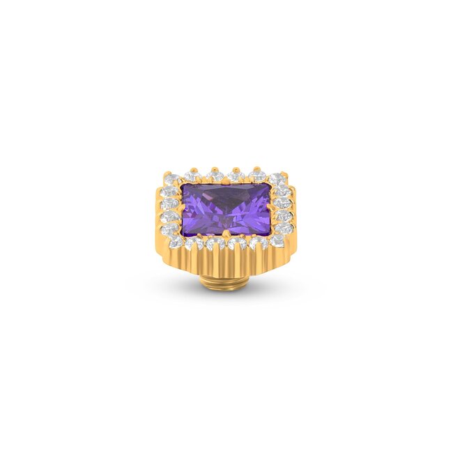 Melano Jewelry Vivid Antique CZ Steen - Violet