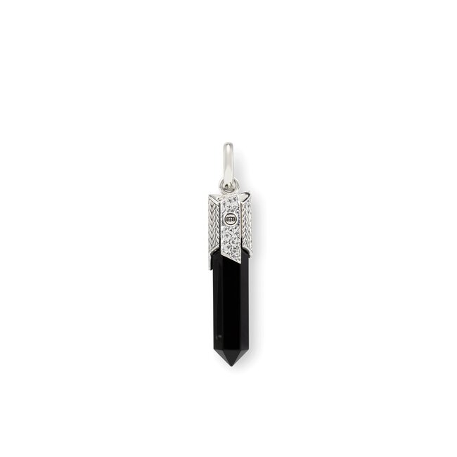 Hanger Gemstone Black Onyx Zilver