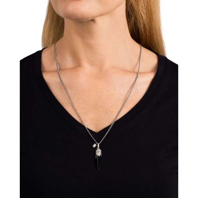 Hanger Gemstone Black Onyx Zilver