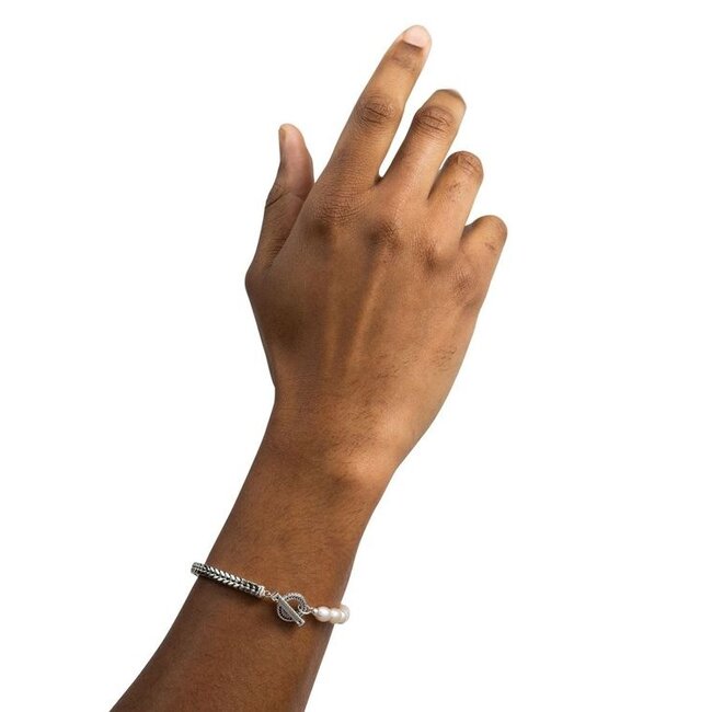 Armband Barbara XS Pearl Zilver