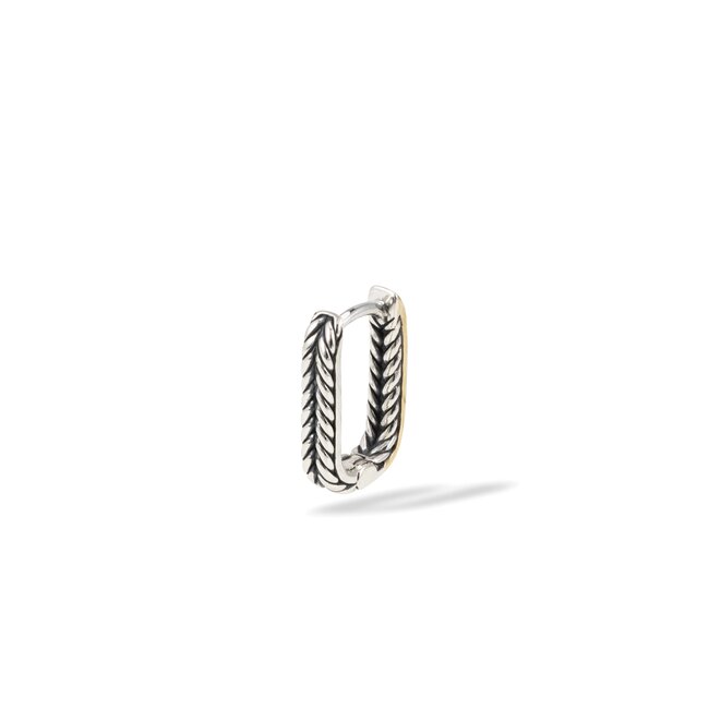 Oorbel Barbara Reversible Hoop Bicolor Single Piece