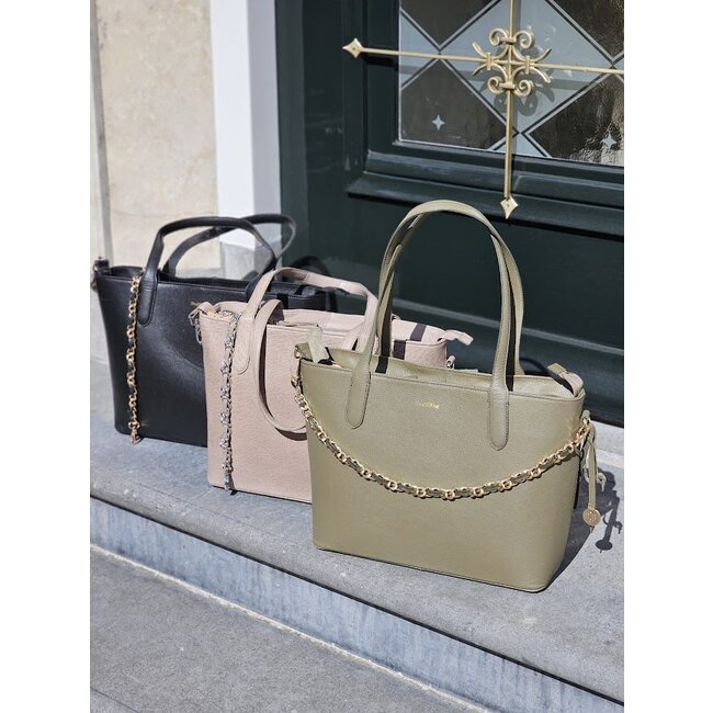 Schouderband - Goudkleurig Olijfgroen